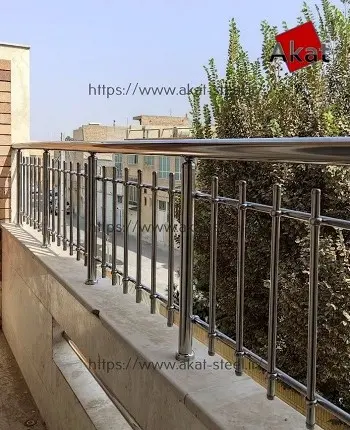نرده استیل عمودی تراس
